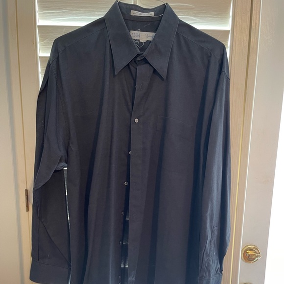 Perry Ellis gray button up size 17.5 - Picture 1 of 3